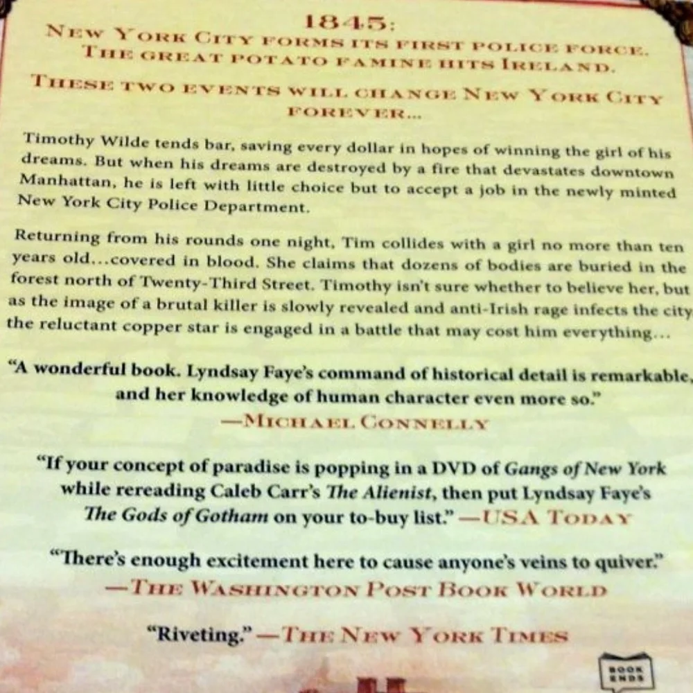 Historical Fiction, Gods of Gotham